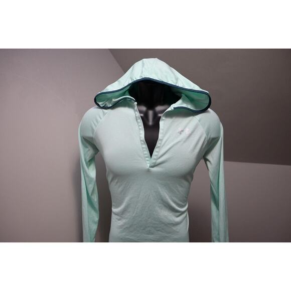 Under Armour Hoodie Thin Loose HeatGear Pullover Sweat Shirt Womens Sz Medium - Picture 4 of 9